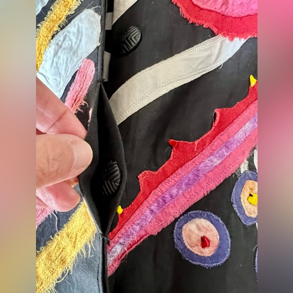 Vintage Sandy Starkman Jacket Button Up Boho Beaded Chaos XL - Picture 5 of 11